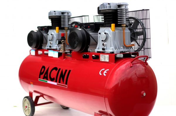 Pacini 300 Litre Tandem Compressor 6HP Single Phase